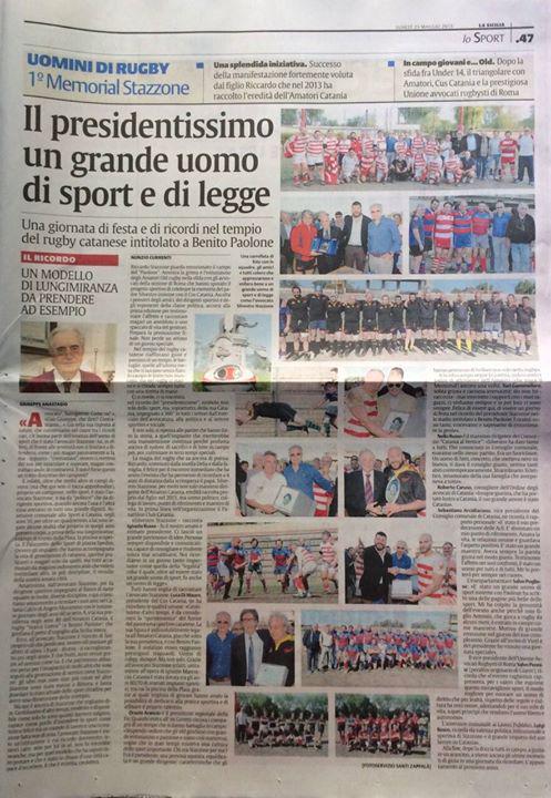 catanialvertice's tweet photo. La Sicilia celebra il successo del "1° memorial avv. Silvestro Stazzone". http://t.co/LuYH0GLrs3