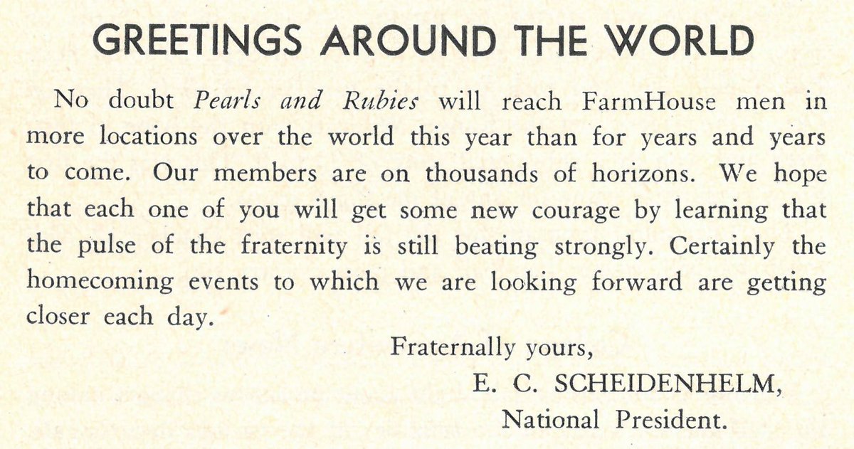 This note was included in Pearls and Rubies during WW2. Thank you to all those who have served, past and present.