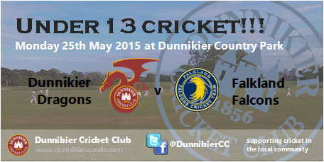 Dunnikier Cricket (@dunnikiercc) on Twitter photo Good luck #DCCDragons and <a href="/FalklandFalcons/">Falkland Falcons</a> in their under 13 #cricket match in #Kirkcaldy tonight. Good luck #DCCDragons and <a href="/FalklandFalcons/">Falkland Falcons</a> in their under 13 #cricket match in #Kirkcaldy tonight.