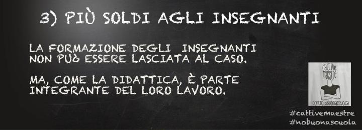 500 euro all'anno per aggiornarci, comprare i libri e andare al cinema e ai concerti? #CattiveMaestre #nobuonascuola