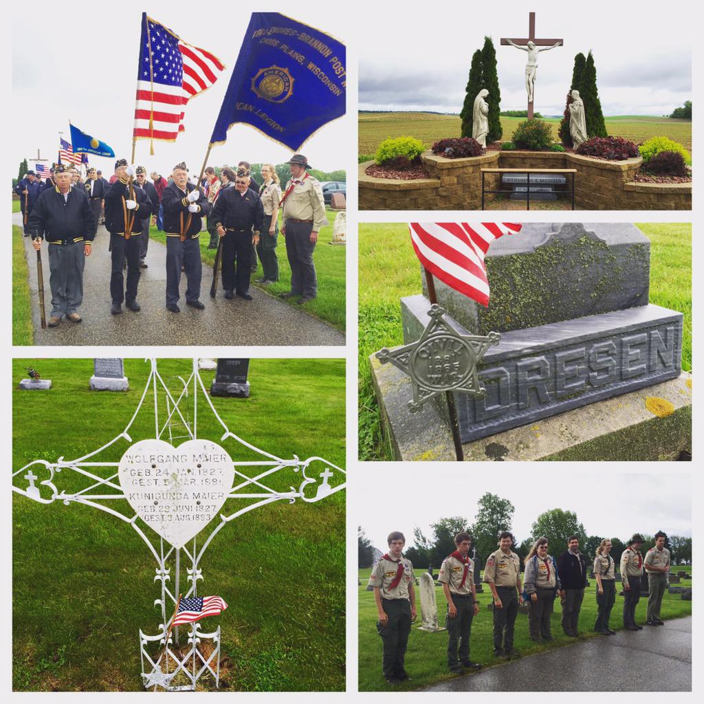 RunMadison05's tweet image. #MemorialDay2015 #martinsvillewi #crossplainswi