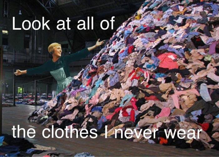 LOOK AT ALL THE CLOTHES I NEVER WEAR!