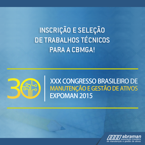 Abraman_org's tweet photo. A Coordenação do 30°CBMGA prorrogou o envio dos Trabalhos Técnicos por mais uma semana. http://t.co/JWCzGPlDhk http://t.co/xnPFWInVES