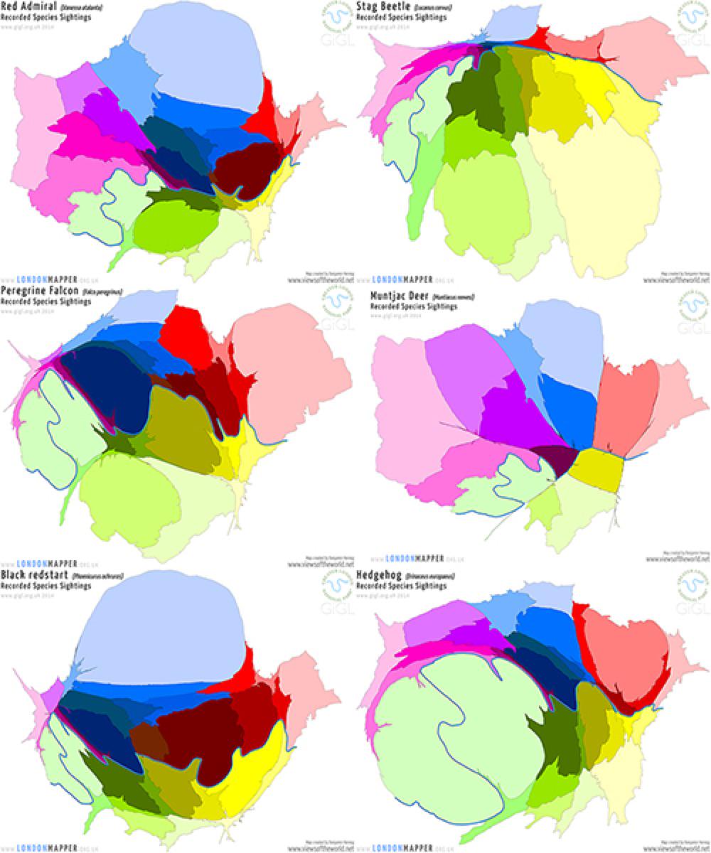 worldmapper's tweet photo. Mapping Animal Species of the Greater London National Park http://t.co/GxGP05bzJ9 @LondonNP #GLNP #NationalParkCity http://t.co/1Q8MTQ74hP