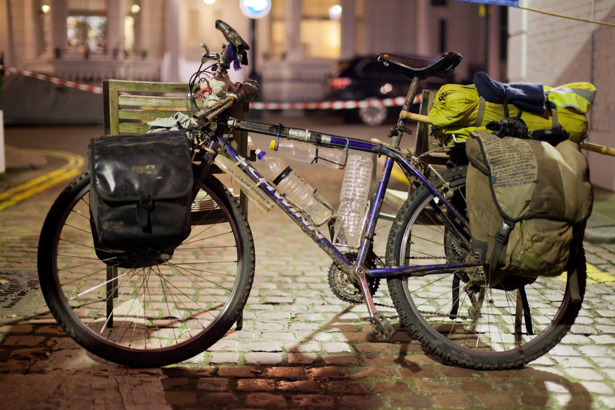<a href="/StolenBikes_UK/">Stolen Bikes UK</a> SW London. Huge sentimental value, self-build, ridden from Cape Town! Black+blue rusted Schwinn frame