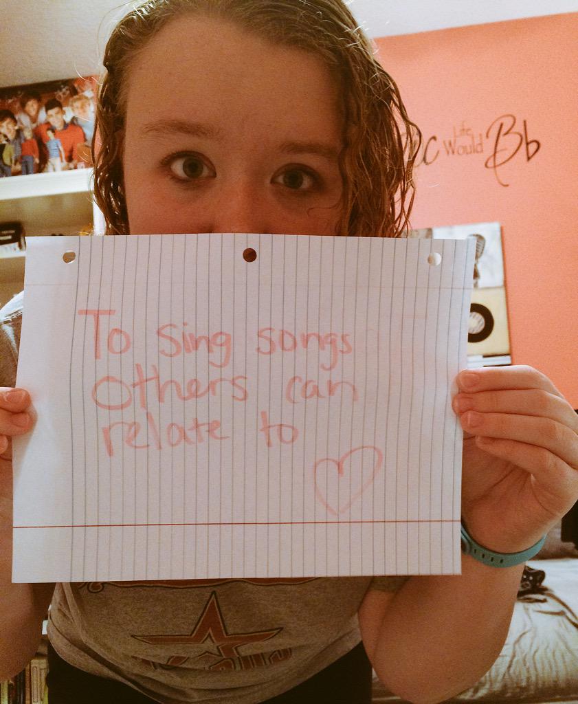 OfficiallyMadii's tweet photo. #TWBetter @tylerwardmusic my dream is to help others through my music ๐ http://t.co/dqS2L7eD5S