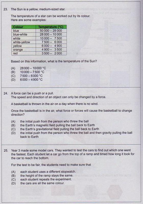 NaplanMentor's tweet photo. #ICAS Sample-1_#Paper A (Year 3) #Science (Questions 19-25)

Keep practicing. Answers will be posted soon

ICAS_UNSW http://t.co/zkYYUvNQZZ