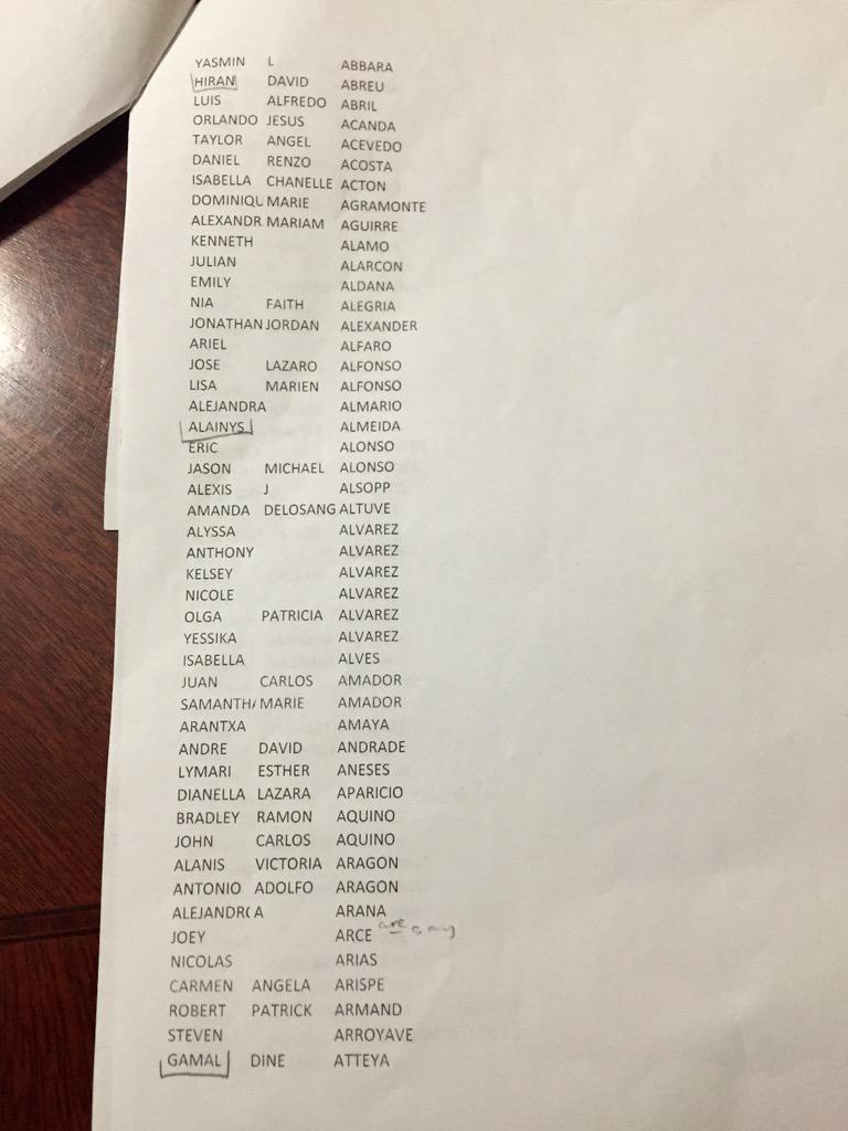 fvshclassof2015's tweet photo. PLS COME TOMORROW AFTERSCHOOL. ESPECIALLY IF UR NAME IS UNDERLINED//CIRCLED. We want to get ur names right! http://t.co/GiVE5TgMlh