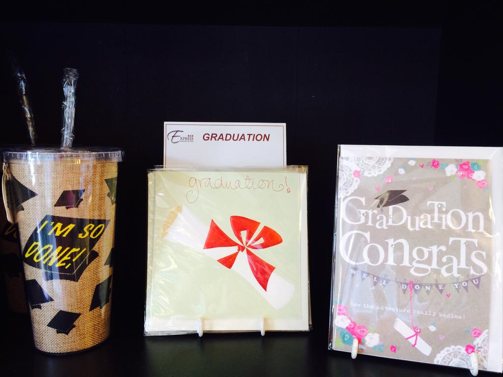 express_leth's tweet photo. Graduation items are out now! Congratulations to all the new grads in the city! #Grad2015 #yql http://t.co/nYMuScZB79