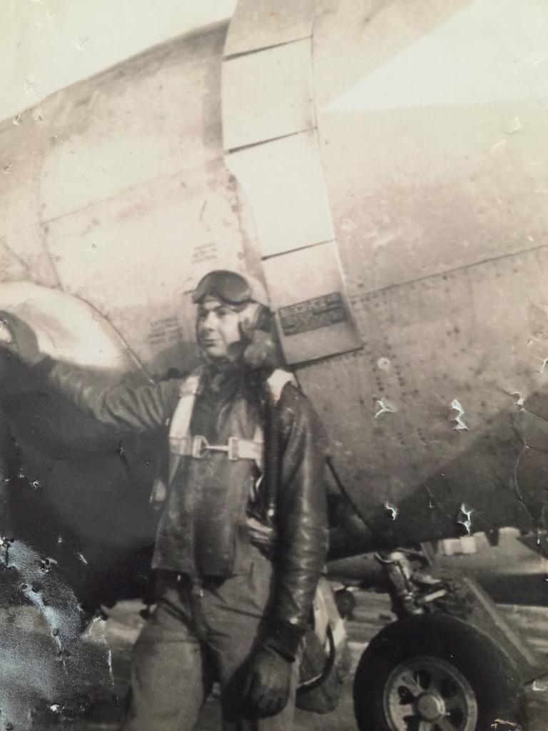 BridgeviewCoffe's tweet photo. @rainnwilson My grandfather, William Sullivan. Last of the true dog fighters. He fought in a p47 and raised me. http://t.co/FJiiThUlDa