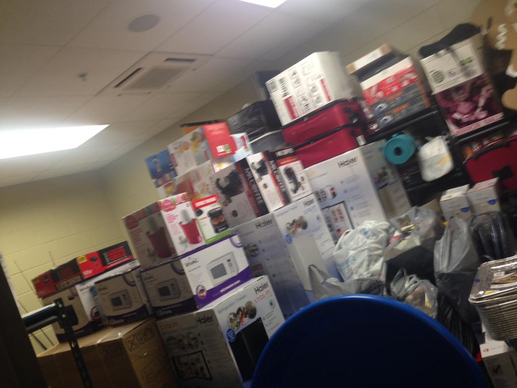 projectgradmchs's tweet photo. Our prize room is coming right along... http://t.co/KeHksi86OC