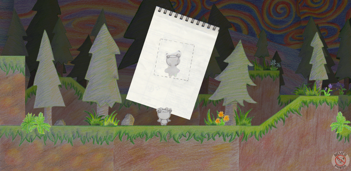 NeverPandaGames's tweet photo. Sketchbooks in our #indiegame act as checkpoints. You can warp between them kind of like in DK 64! #indiedev #gamedev http://t.co/mJXc7Mkop5