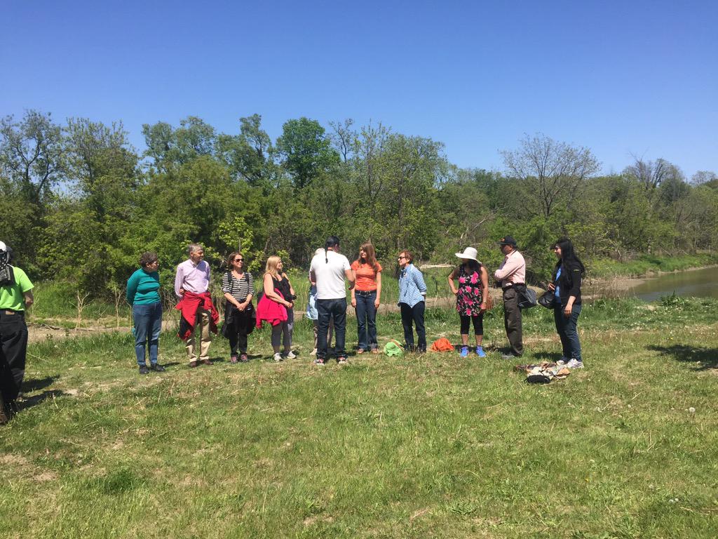aprilsMuseum's tweet photo. Many thanks, Phil Cote, descendant of Tecumseh, generous Humber River #TO tour #indigenous #curator #artist #smudge http://t.co/gFz5DWfAGL