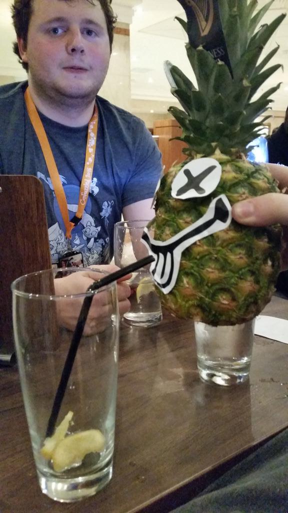 sebtheshire's tweet photo. #furrypineapple #cfzlive #CFz2015 dave the alcoholic http://t.co/61l8vKHWZL