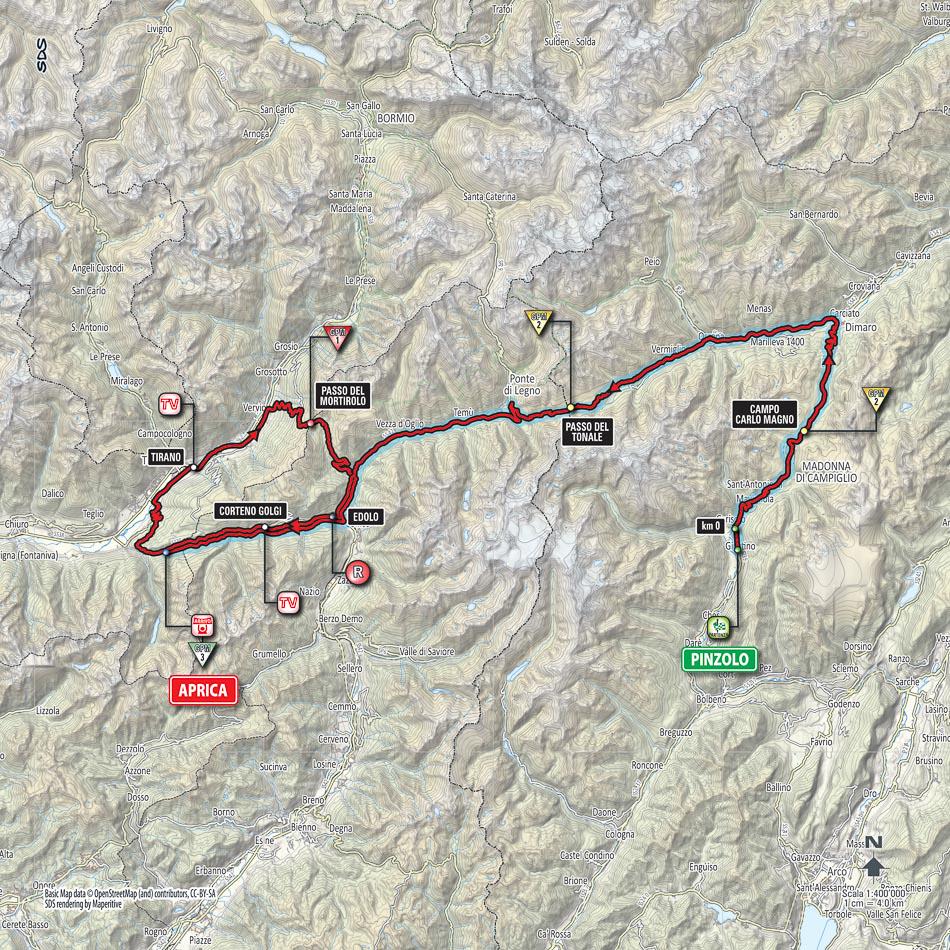 GIRO d'Italia tappa di oggi 26 maggio 2015 PinzoloAprica (VIDEO