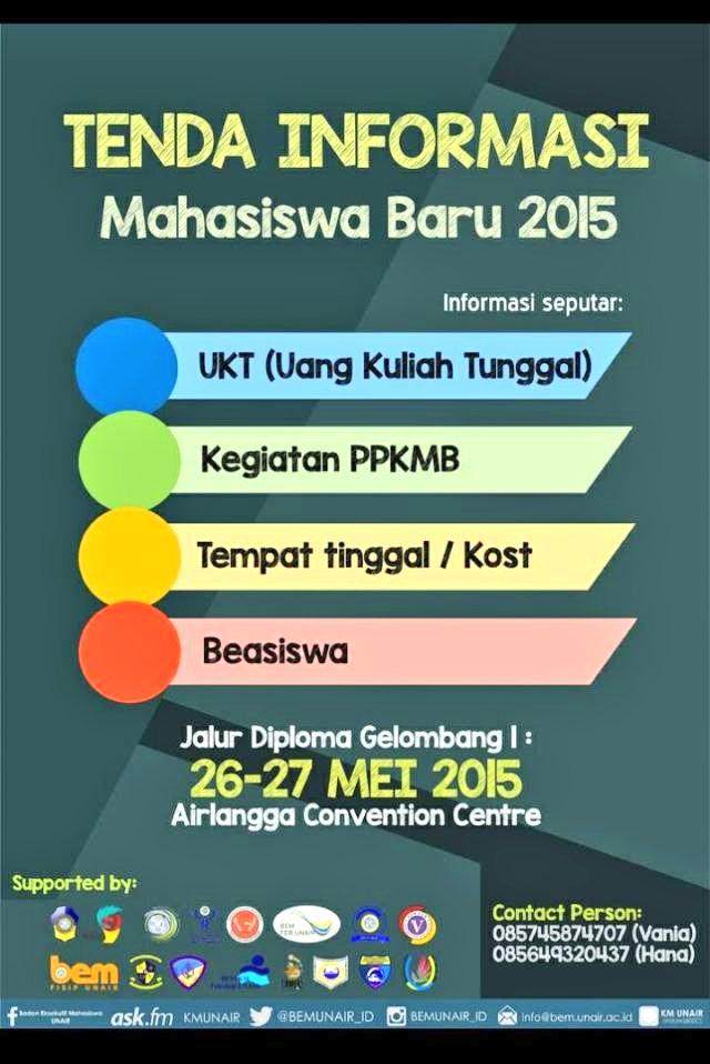 Nih ada tenda informasi dari BEM Unair untuk para mahasiswa baru :) <a href="/BEMUNAIR_ID/">BEM UNAIR</a>