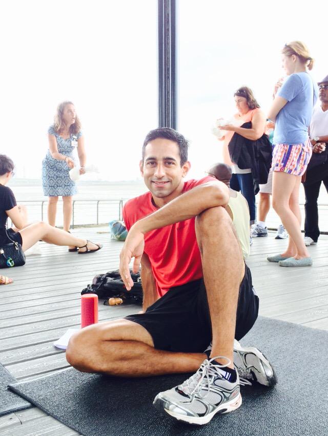 TheSweatSocial's tweet image. About to start our workout &amp;amp; suddenly surrounded by muffulettas! #foodtour #exercisefail #NewOrleans #thesweatsocial