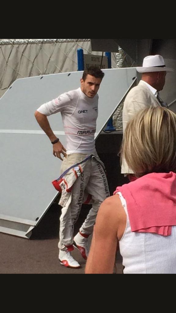 Brisinchen's tweet photo. @Jules_Bianchi at the Monaco GP 2014. So much has changed since. Thoughts are with his family http://t.co/goBgbtEWgM