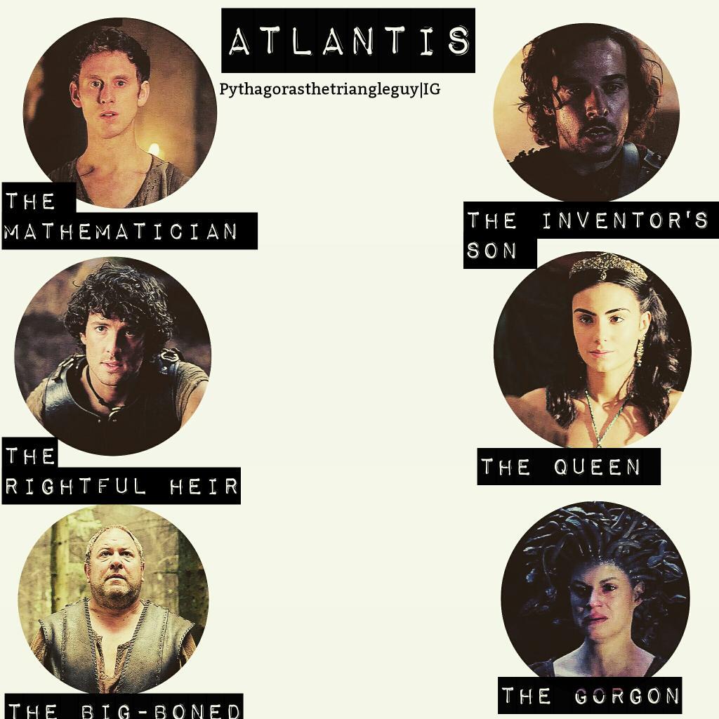 I made an edit of some of the main characters from Atlantis @RobertEmms @CaptainPooper <a href="/MrMarkAddy/">Mark Addy</a> @AiyshaHart  😊💞