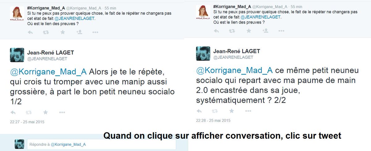 JEANRENELAGET's tweet photo. @Korrigane_Mad_A Et le #b_a_ba du #fildediscussion tronqué façon Korrigane la manipulatrice éhontée : ;) http://t.co/2LKs3vAAoP