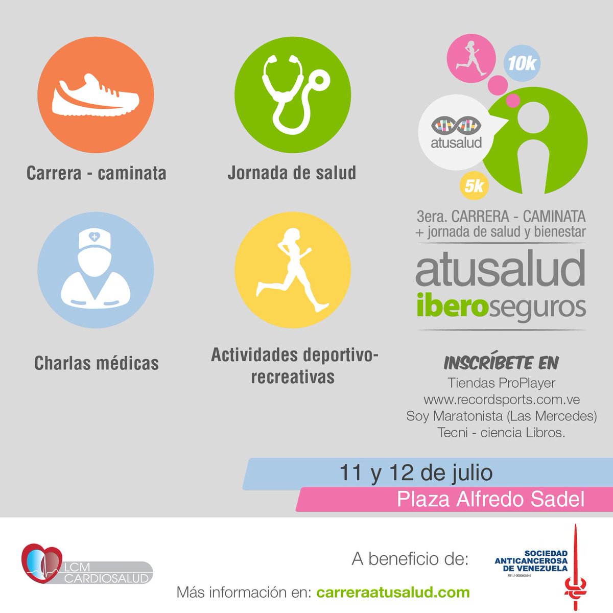 LCMCARDIOSALUD's tweet image. Llevar una vida saludable es importante. Participa en la 3ra #CarreraSaludable de @atusalud_medios