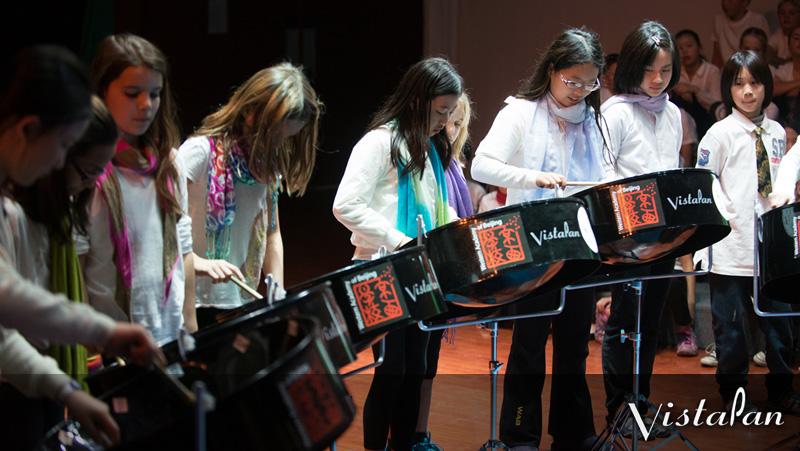 VistaPans's tweet photo. Steel Band in Beijing, China at the Western Academy playing VistaPan Steel Pans. http://t.co/4eYJotiPM4