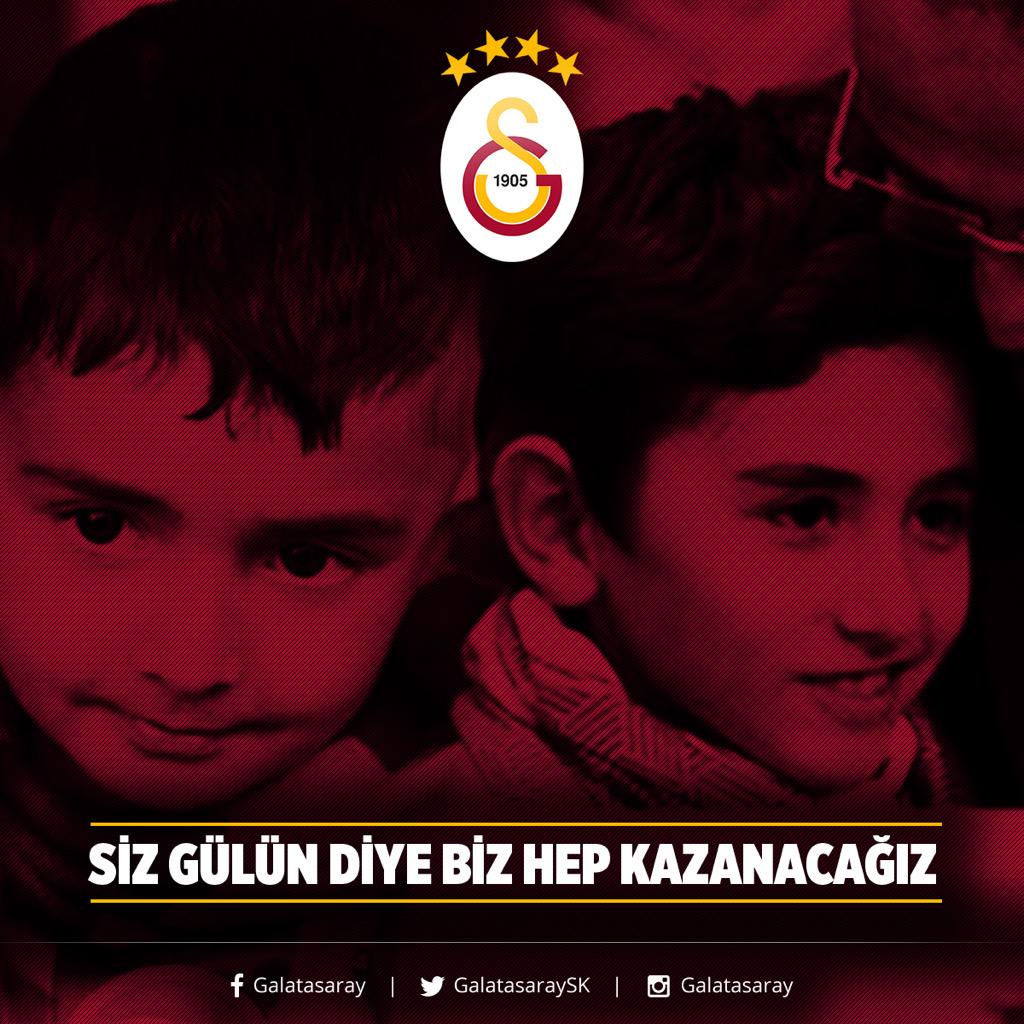 GalatasaraySK's tweet photo. Siz gülün diye biz hep kazanacağız... http://t.co/ppq0ODf63s