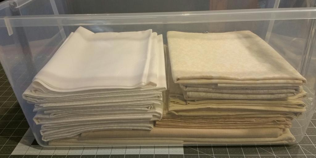 QuiltsofHonor's tweet image. Why, yes, I do have some neutrals. Why must I always think I need more? #QuilterProblems #CleaningUp