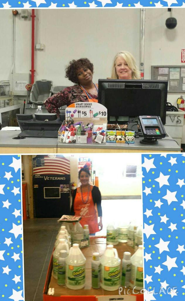 Grace, Christine &amp; Patricia working hard today &amp; remembering those that served in our country's armed forces.