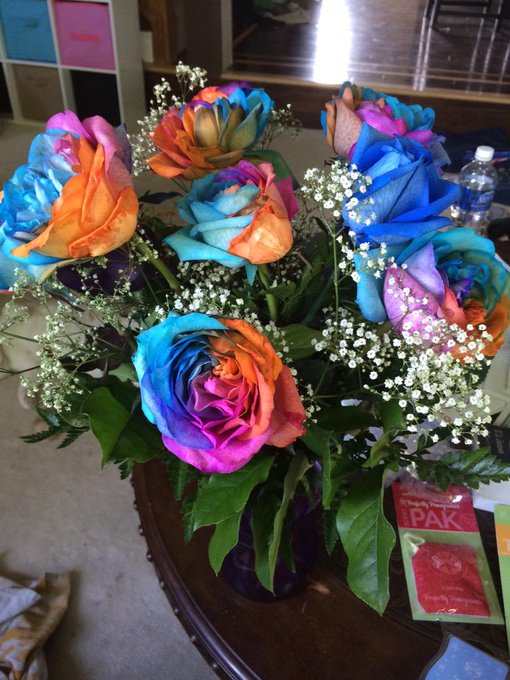So went on the very best 1st date this weekend! Lasted 38 hours lol &amp;came with gorgeous roses! The bar<a href="/tag/spoilme"class="tags"><span>#spoilme</span></a>