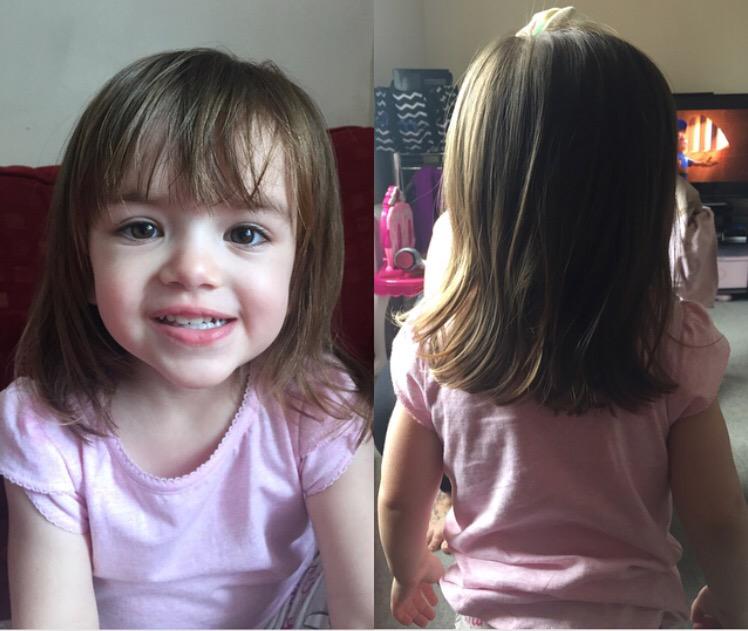 HjkMakeup's tweet photo. Also my youngest client, 2 year old Lilly had herself a trim today! 3ins off &amp; she was the perfect statue throughout! http://t.co/EM3C5xTb4J