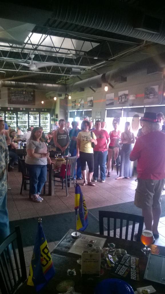 beermandonnie1's tweet photo. @BierStation just announced as the official Embassy of the Rogue Nation! @sitesjill http://t.co/3ie89nnqRD