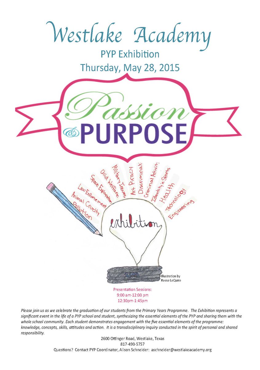 Join us to celebrate our #PYP #Exhibition as stdts demonstrate engagement with the 5 essential elements #WAexcels