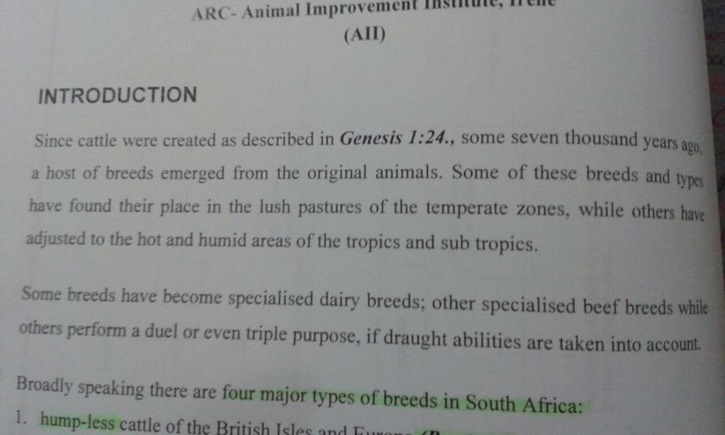 Axel05's tweet image. @RichardDawkins my girlfriend studying animal science at a top university in SA came across this in her one textbook.