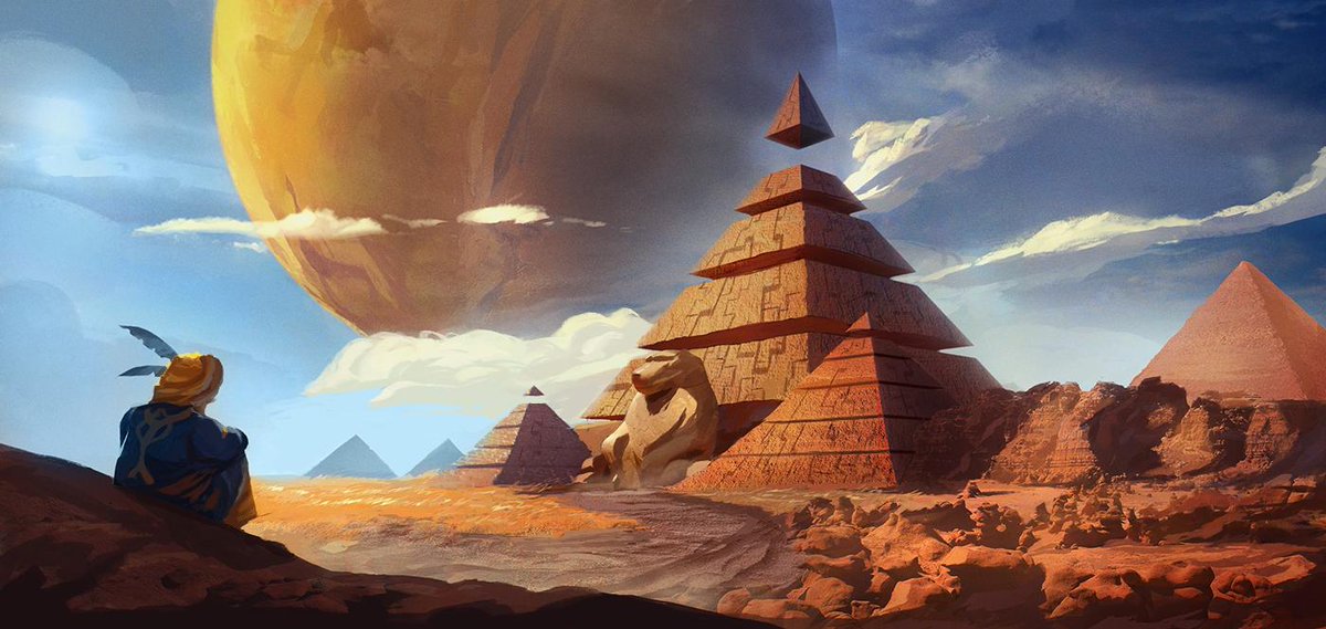 TaylorClutter's tweet photo. New design for the series. Three more to go. #conceptart #environment #pyramids http://t.co/CSQAwdCuCX