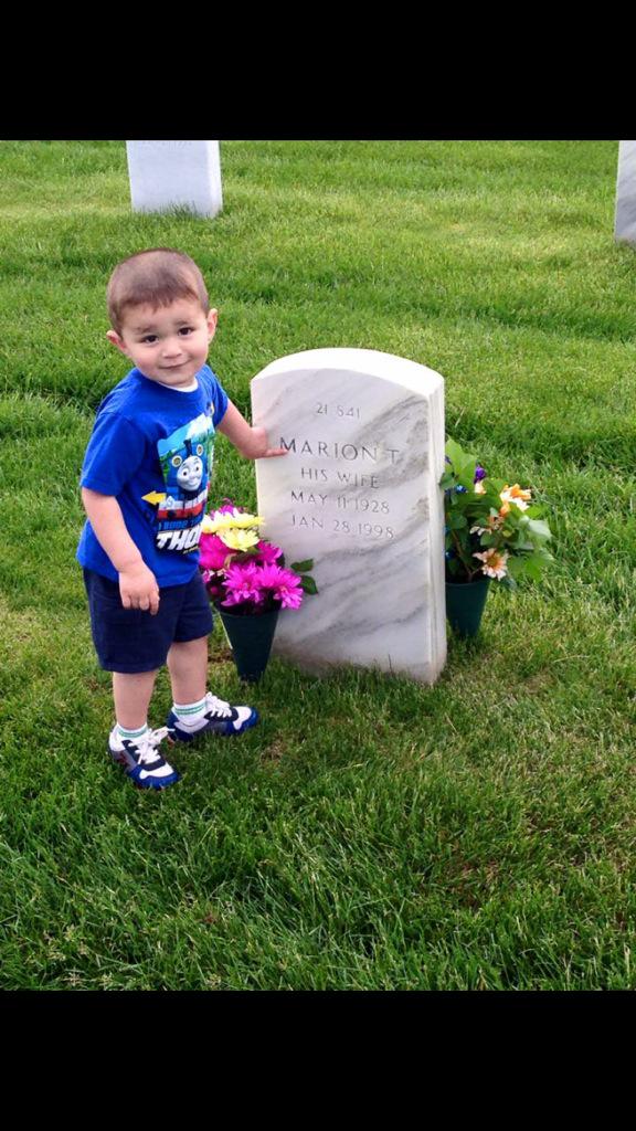 PhotoSpell's tweet photo. @erincolton Making sure my boy learns early what his great grandpa and great grandma sacrificed for him and all of us http://t.co/CyLzzelV5g
