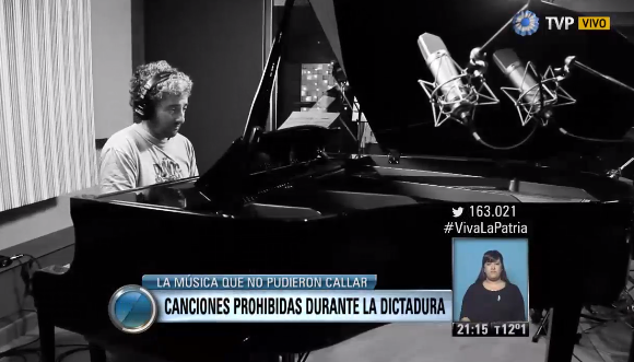 TV_Publica's tweet photo. #SemanaDeMayo | Ya llega el ciclo "Canciones Prohibidas" durante la dictadura al escenario de la Plaza de Mayo" http://t.co/b9AOxJ6QTa