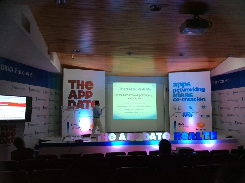 viveradiomx's tweet photo. Ya estamos en #TADhealth  en @theappdate_mex http://t.co/Ue5zQIUxS4