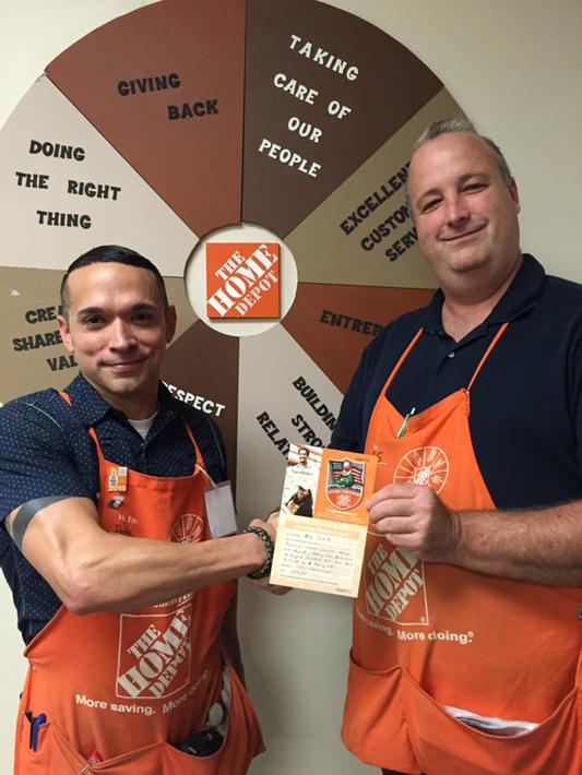 HDdereknicolson's tweet photo. Associate Pete Cortez receives patriotic homer award! http://t.co/0U3oPWGCKe