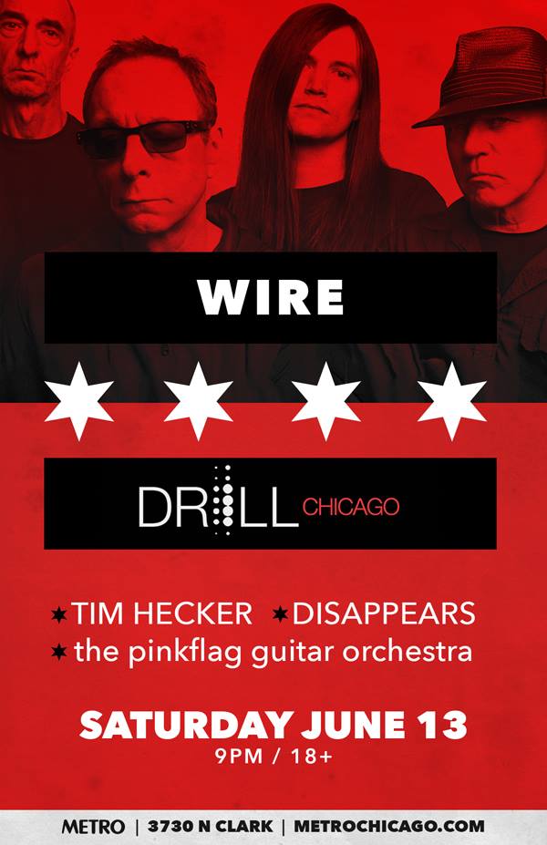 .<a href="/WireHQ/">Wire</a>, <a href="/tim_hecker/">Tim Hecker</a>, <a href="/DISAPPEARS/">DISAPPEARS</a> and more are heading to Metro for #DRILL on 6/13!
TIX - bit.ly/1HLjleD