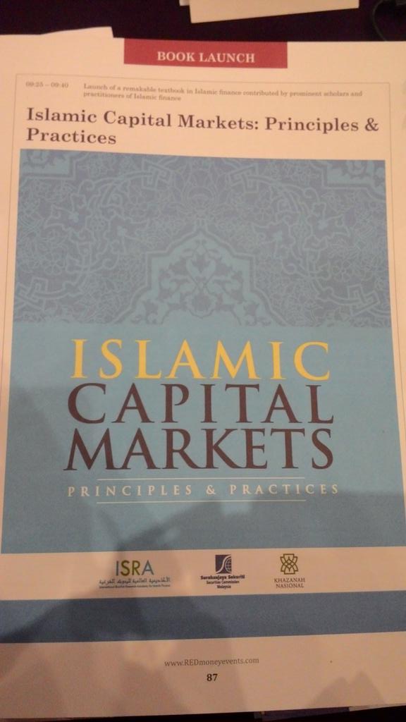 isramy's tweet photo. Islamic Capital Markets: Principles and Practices by @isramy and Securities Commission Malaysia to launch #IFNForums http://t.co/0cAGPbR878