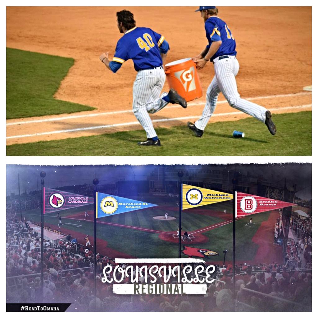 CincySpikes's tweet photo. Congrats to Spikes own RHP Aaron Goe &amp; @Morehead_Bsball for making a @NCAA regional in Louisville... 
#Spikes⚾️Alum http://t.co/glxBI2HLoZ