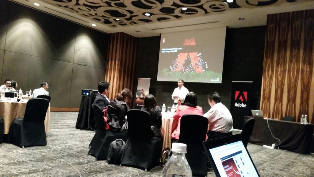 sueyyz's tweet photo. Excited to kick off the @AdobeDocCloud event in Malaysia! @HiltonHotels #kualalumpur #documentdisconnect http://t.co/ryTdqNbOUF