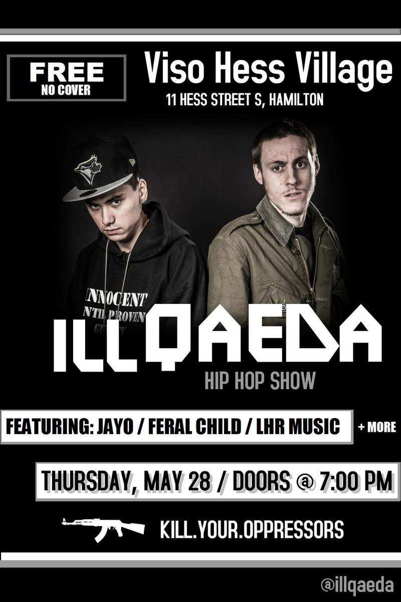illQaeda's tweet image. #hamilton #ontario #hiphop #rap #canada COME OUT TO THE ILL QAEDA SHOW THIS THURSDAY IN HAMILTON!
