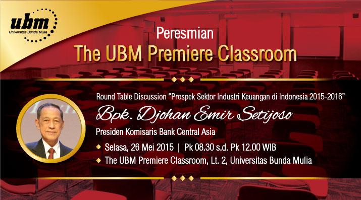 Selamat pagi semua, guys hari ini aka ada peresmian The UBM Premiere Classroom loh di UBM..  #TheubmPremiereclassroom