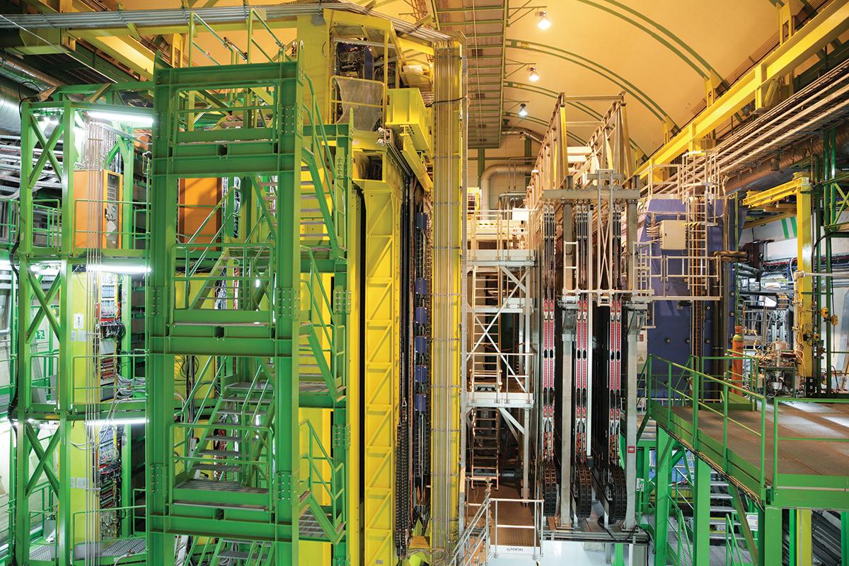 newscientist's tweet photo. The huge LHCb detector spies tiny particle imbalances that might solve the antimatter mystery  http://t.co/LSAcEVa2Kg http://t.co/jd4u8KrDn3