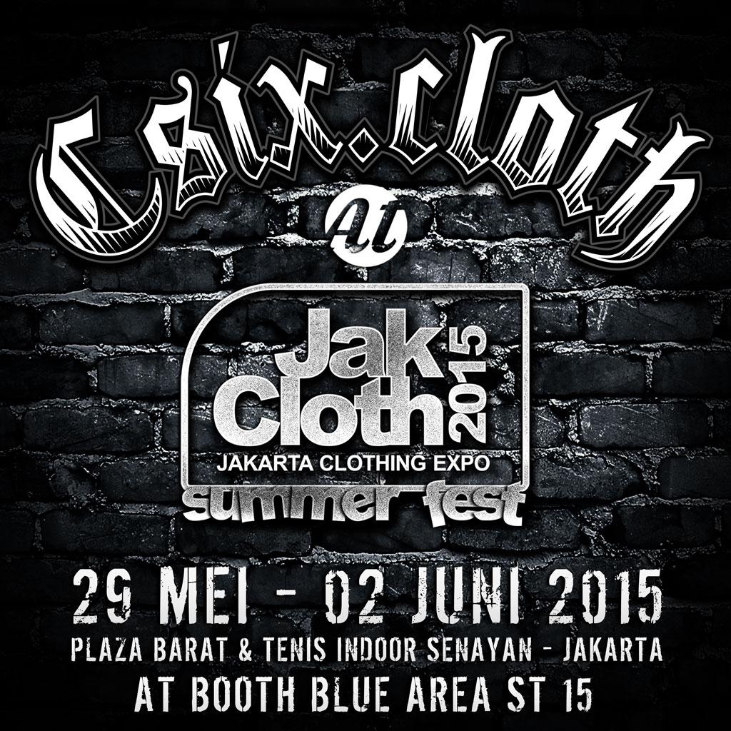 Produk Csix nanti nya bakal ada di Stand Harmonic Rock ( Blue Area ST 15 )