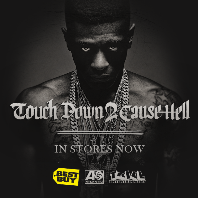 BOOSIEOFFICIAL's tweet photo. "Touch Down 2 Cause Hell" the album is out now!!!! Lets go!! #TeamBoosie #TD2CH http://t.co/owJGnD9r0C http://t.co/Ma77uqwU2F