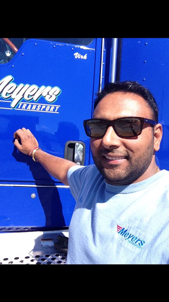 Virk29's tweet photo. I am so lucky I work in Meyers Transport 🇨🇦🇨🇦😀 http://t.co/TiORVSItxN
