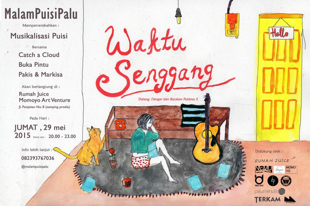 Oh iyah, Jumat nanti ada acara seru dari <a href="/malampuisipalu/">malampuisipalu</a> mempertemukan musik dan puisi. datang yah.. :)